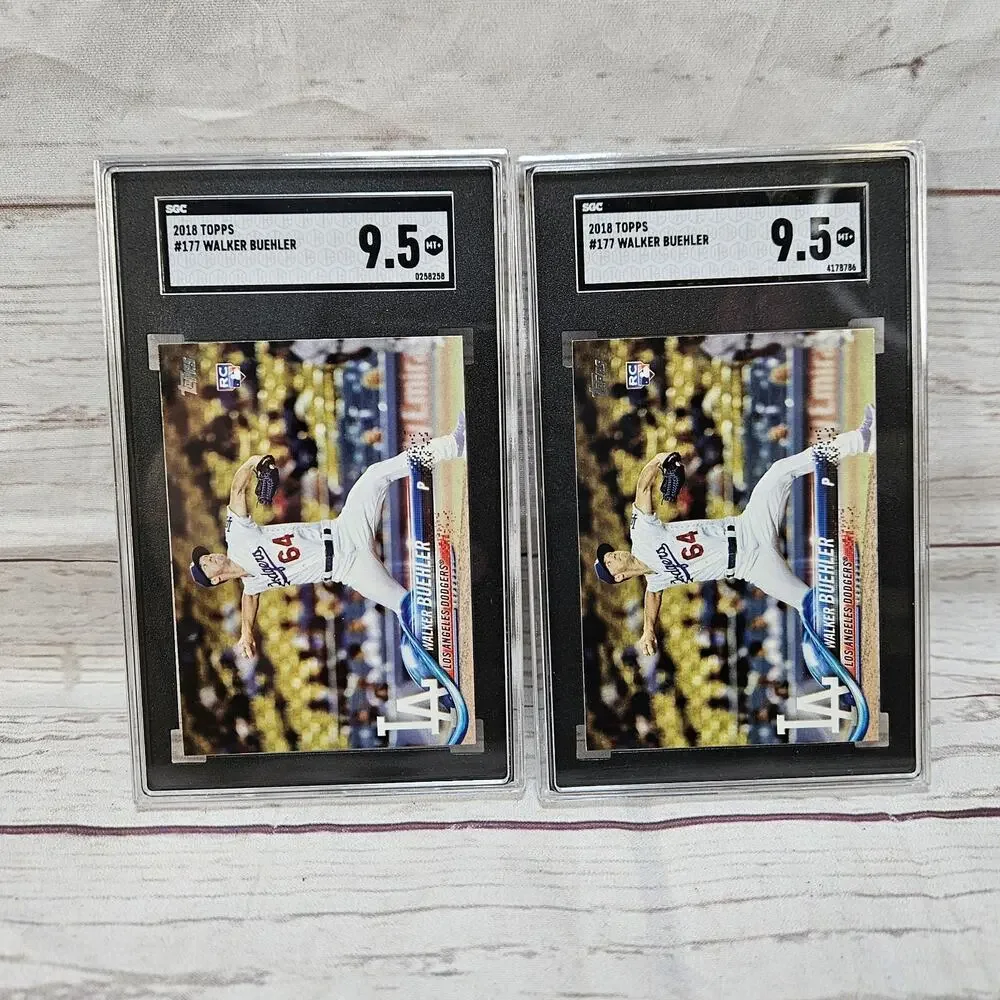 2X 2018 Topps Walker Buehler RC Rookie Card Lot Of 2 #177 Dodgers SGC 9.5